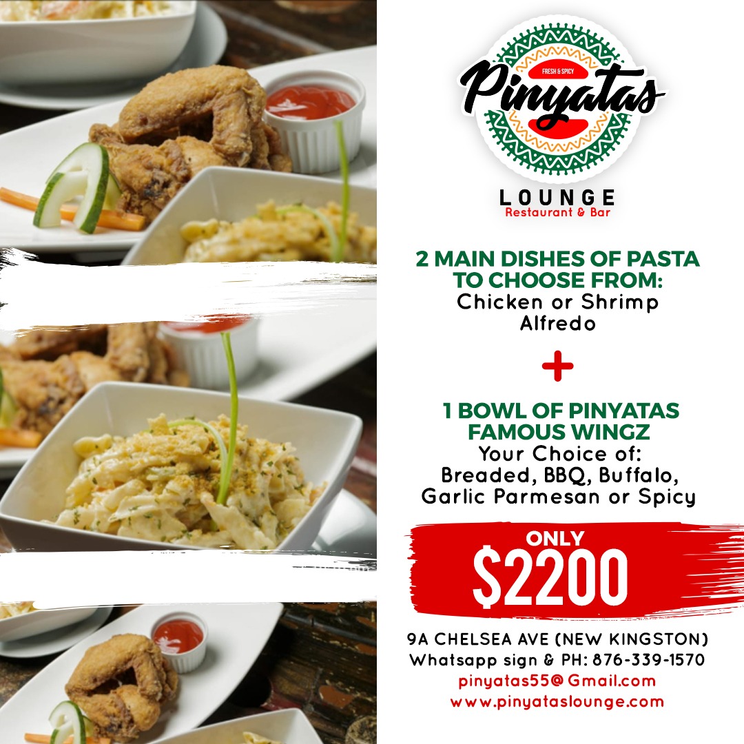 Menu Pinyatas Lounge Restaurant, Bar & Jerk Center-4