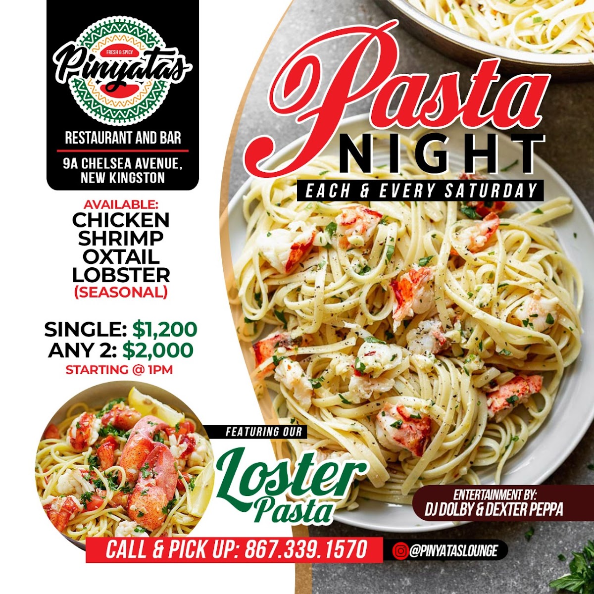 Menu Pinyatas Lounge Restaurant, Bar & Jerk Center-5